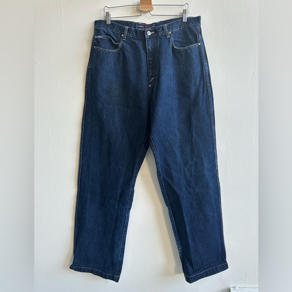 Phat Farm Vintage Baggy Jeans Dark Indigo